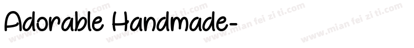 Adorable Handmade字体转换